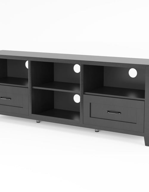 Load image into Gallery viewer, Black TV Stand for Living Room and Bedroom by Blak Hom

