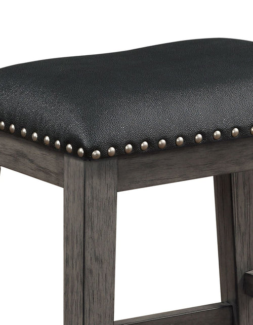 Load image into Gallery viewer, Set of 2 Faux Leather Counter Height Barstool by Blak Hom
