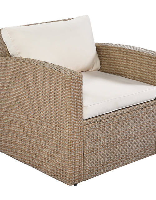 Load image into Gallery viewer, 4-Piece Conversation Sofa Set with Beige Cushions by Blak Hom
