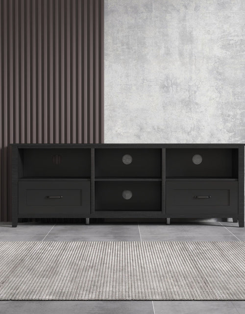 Load image into Gallery viewer, Black TV Stand for Living Room and Bedroom by Blak Hom
