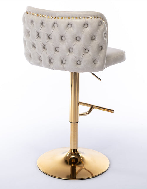 Load image into Gallery viewer, Set of 2 Modern PU Upholstered Swivel Barstools by Blak Hom
