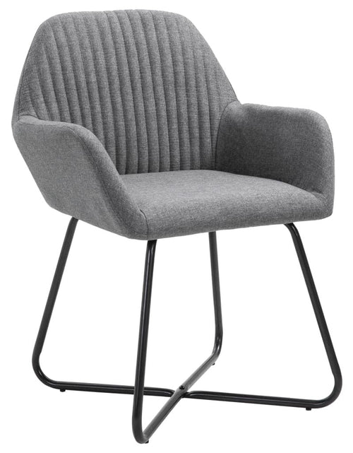 Load image into Gallery viewer, Set of 2 Dining Chairs in Dark Gray Fabric by Blak Hom
