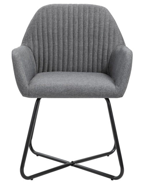 Load image into Gallery viewer, Set of 2 Dining Chairs in Dark Gray Fabric by Blak Hom

