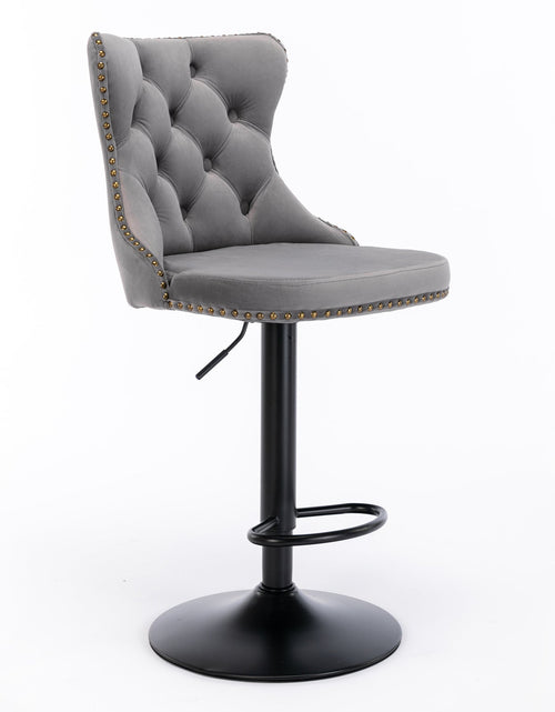 Load image into Gallery viewer, Set of 2 Swivel Velvet Barstools by Blak Hom
