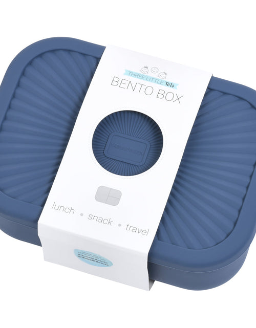 Load image into Gallery viewer, Dusty Blue Bento Lunch &amp; Snack Box by Three Little Tots
