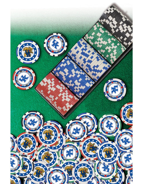 Load image into Gallery viewer, Kentucky Wildcats 100 Piece Poker Chips by MasterPieces Puzzle Company INC
