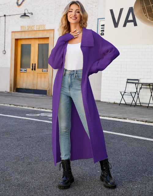 Load image into Gallery viewer, Full Size Collared Open Front Duster Cardigan
