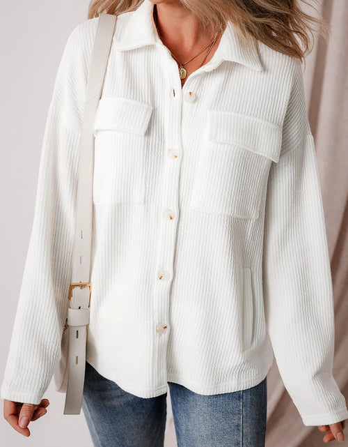 Load image into Gallery viewer, Button Up Long Sleeve Shacket
