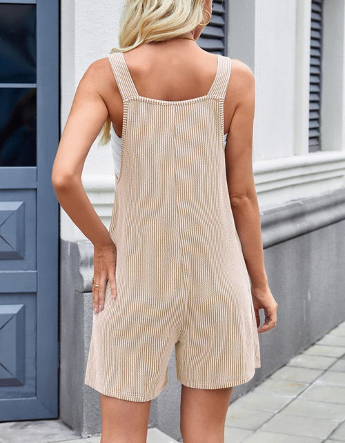 Load image into Gallery viewer, Lovelet Knotted Wide Strap Scoop Neck Overalls
