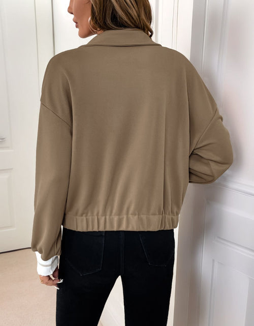 Load image into Gallery viewer, Perfee Collared Neck Button Down Jacket
