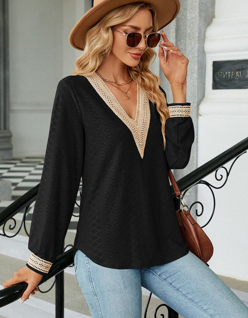 Load image into Gallery viewer, V-Neck Long Sleeve Blouse
