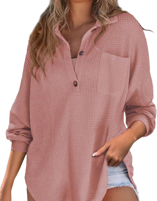 Load image into Gallery viewer, Half Button Long Sleeve Sweatshirt
