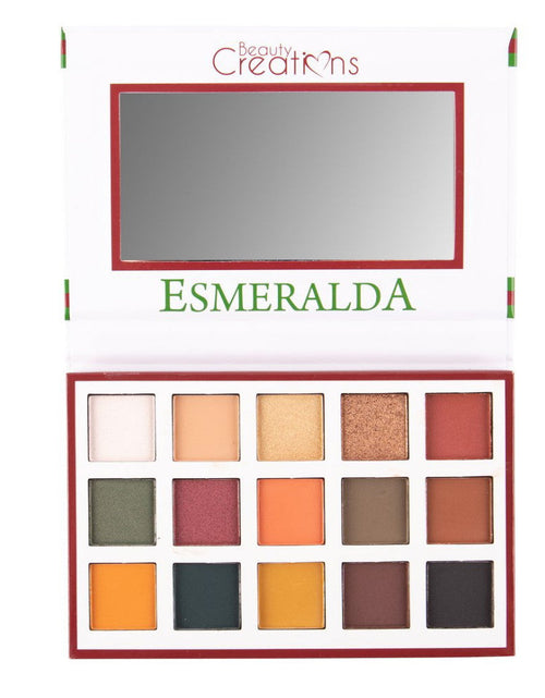 Load image into Gallery viewer, BEAUTY CREATIONS Esmeralda 15 Color Eyeshadow Palette
