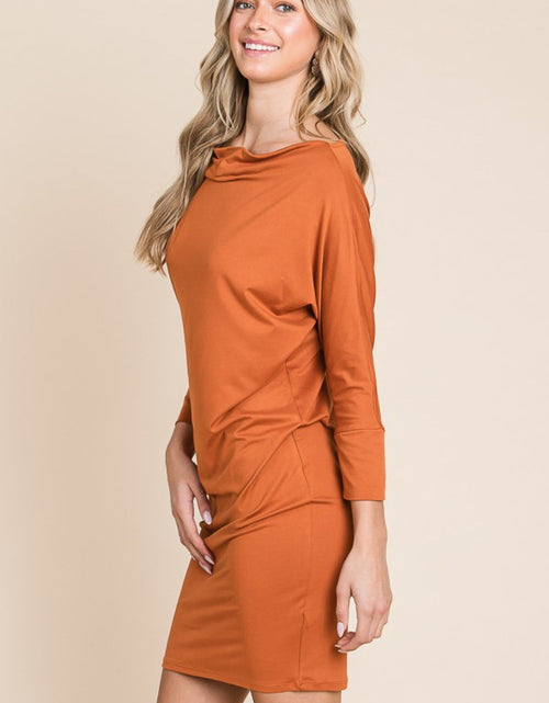 Load image into Gallery viewer, Culture Code Full Size Dolman Sleeve Mini Dress
