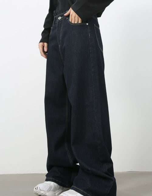 Load image into Gallery viewer, Men's Wide Leg Jeans with Pockets
