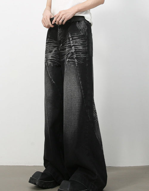 Load image into Gallery viewer, Men's Wide Leg Jeans with Pockets
