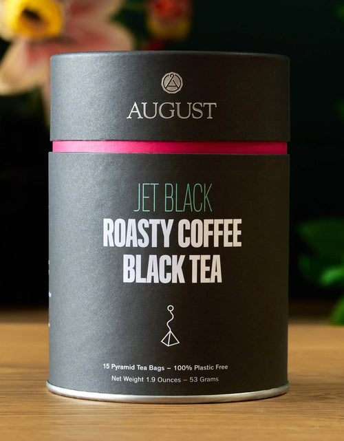 Load image into Gallery viewer, Jet Black - Roasty Coffee Black Tea - 15 Tea Bags
