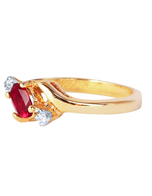 Load image into Gallery viewer, Vintage Ring Sapphire &amp; Clear Austrian Crystals 18k White Gold Electroplated September Birthstone by PVD Vintage Jewelry
