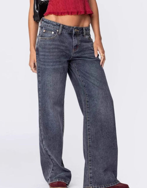 Load image into Gallery viewer, Wide Leg Jeans with Pockets
