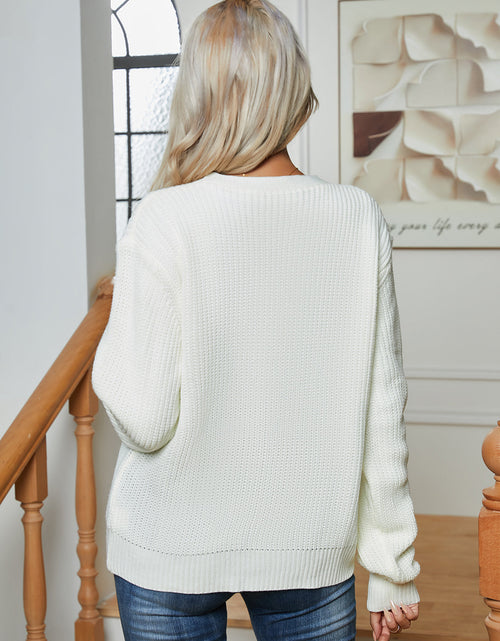 Load image into Gallery viewer, Button Up V-Neck Long Sleeve Cardigan
