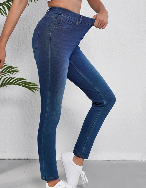 Load image into Gallery viewer, High Waist Skinny Jeans with Pockets
