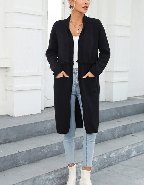 Load image into Gallery viewer, Angel Wings Open Front Pocketed Cardigan
