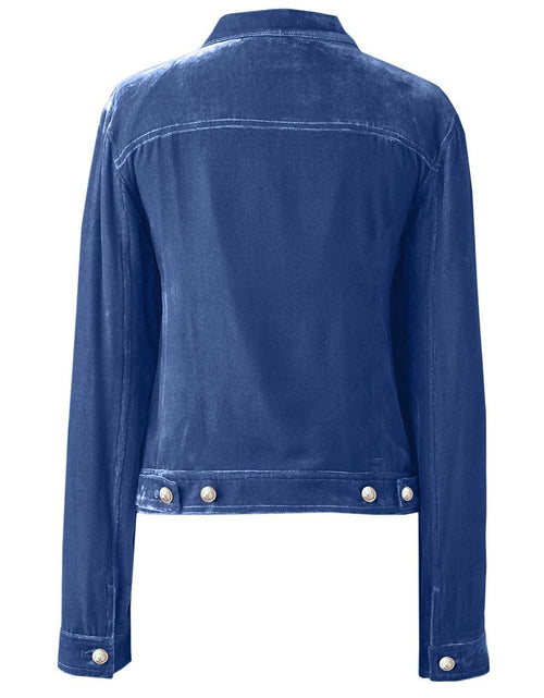 Load image into Gallery viewer, Button Up Long Sleeve Jacket with Chest Pockets
