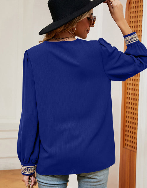 Load image into Gallery viewer, V-Neck Long Sleeve T-Shirt
