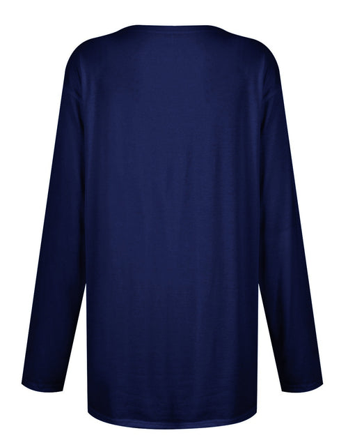 Load image into Gallery viewer, Full Size Pocketed Round Neck Long Sleeve T-Shirt

