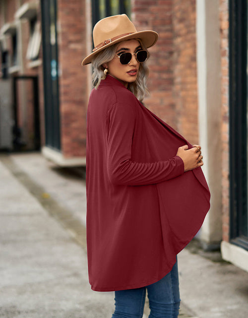 Load image into Gallery viewer, Open Front Long Sleeve Cardigan
