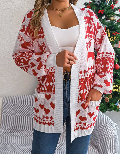 Load image into Gallery viewer, Pocketed Open Front Long Sleeve Cardigan
