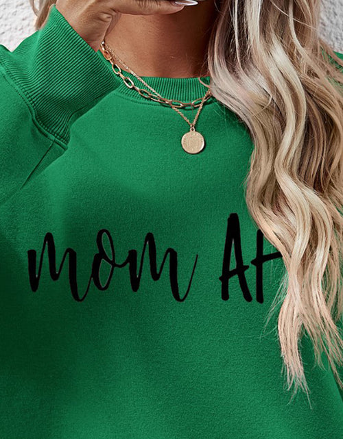 Load image into Gallery viewer, Letter Graphic Dropped Shoulder Sweatshirt
