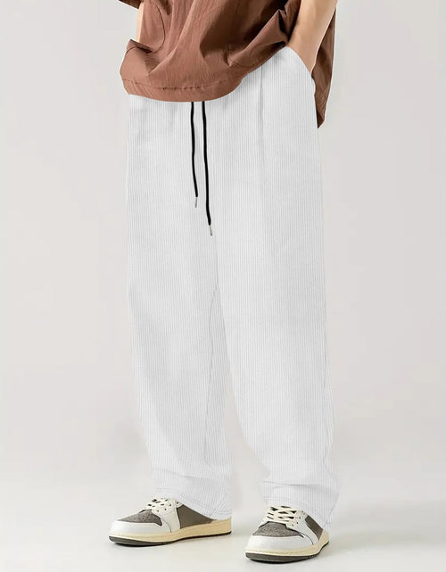 Load image into Gallery viewer, Men's Full Size Drawstring Wide Leg Pants Plus Size
