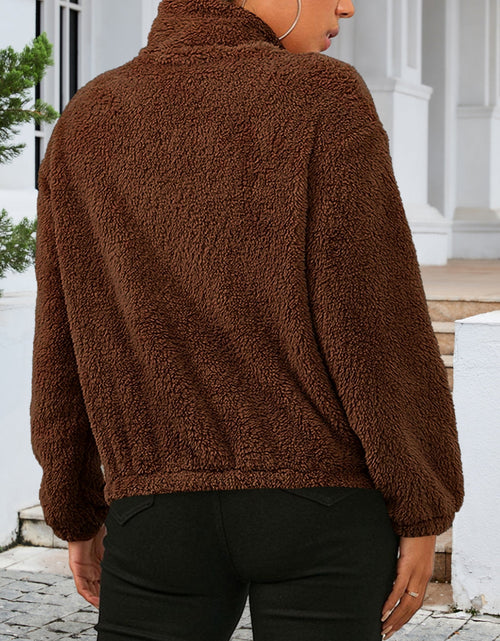 Load image into Gallery viewer, Zip Up Turtleneck Long Sleeve Jacket
