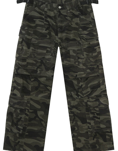 Load image into Gallery viewer, Men's Camouflage Straight Cargo Jeans
