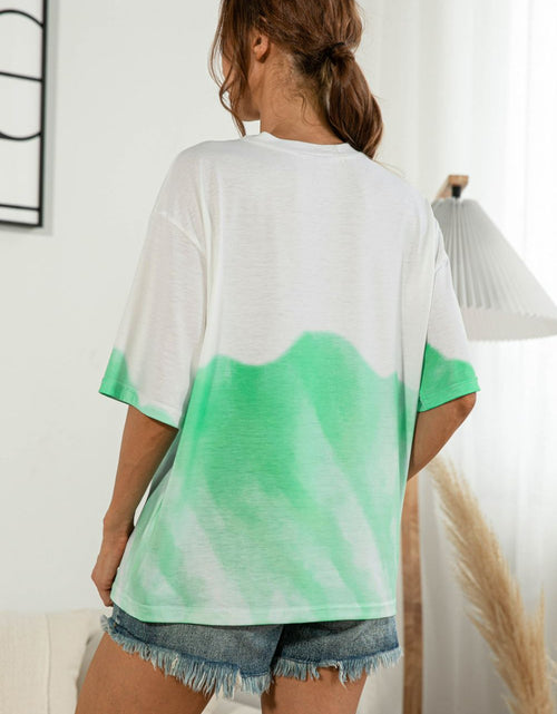 Load image into Gallery viewer, Tie-Dye Round Neck Tee Shirt
