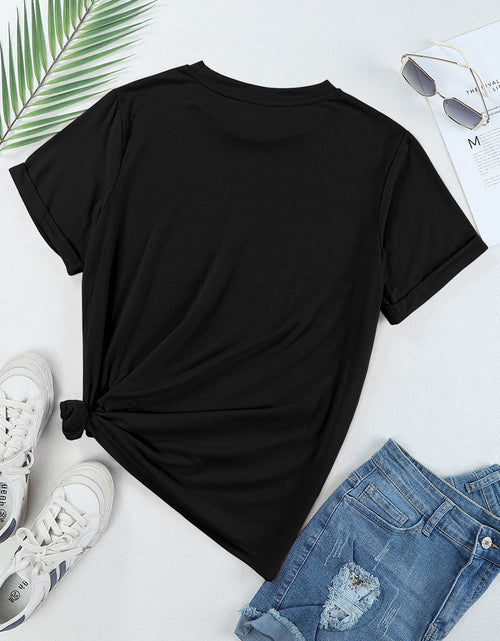 Load image into Gallery viewer, US Flag Round Neck Short Sleeve T-Shirt
