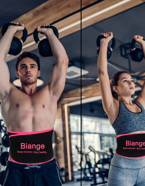 Load image into Gallery viewer, Waist Trainer for Women Men Sweat Belt Waist Trimmer Belly Band Stomach Wraps
