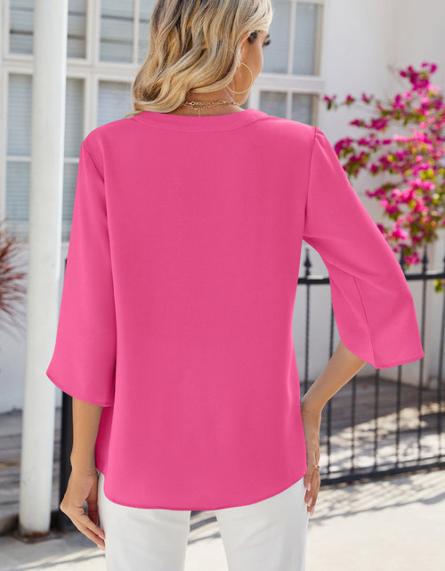 Load image into Gallery viewer, Notched Half Button T-Shirt
