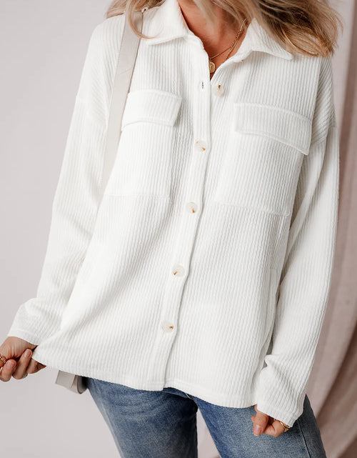 Load image into Gallery viewer, Button Up Long Sleeve Shacket
