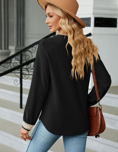 Load image into Gallery viewer, V-Neck Long Sleeve Blouse
