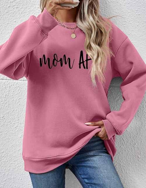 Load image into Gallery viewer, Letter Graphic Dropped Shoulder Sweatshirt
