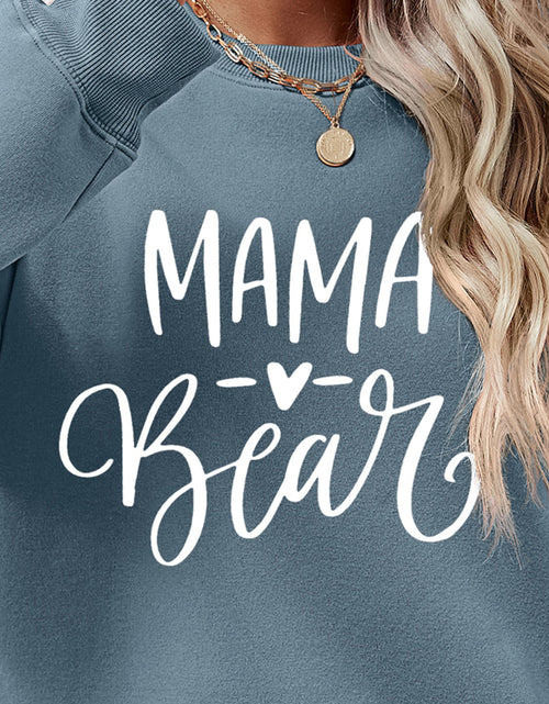 Load image into Gallery viewer, Letter Graphic Round Neck Long Sleeve Sweatshirt
