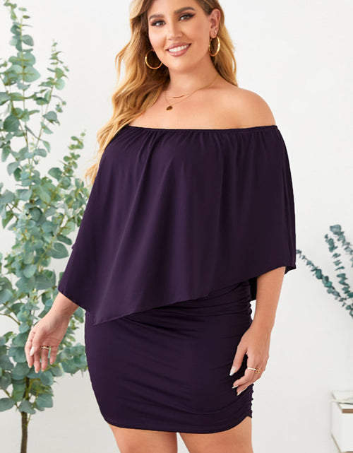 Load image into Gallery viewer, Full Size Off-Shoulder Half Sleeve Dress
