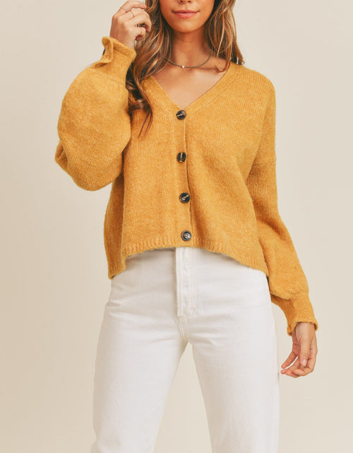 Load image into Gallery viewer, MABLE Long Sleeve Button Down Sweater Cardigan

