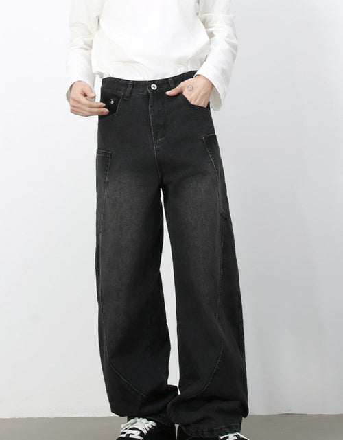 Load image into Gallery viewer, Men's Wide Leg Jeans with Pockets
