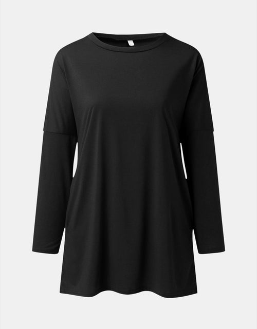 Load image into Gallery viewer, Full Size Round Neck Long Sleeve T-Shirt
