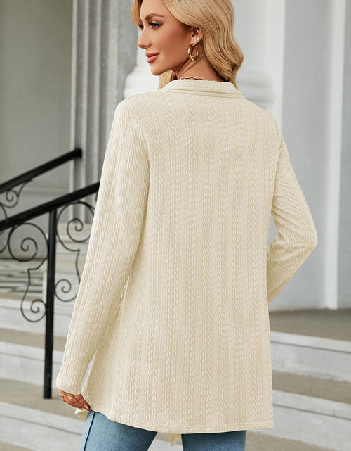 Load image into Gallery viewer, Open Front Long Sleeve Cardigan
