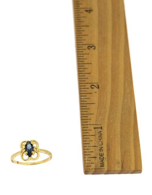 Load image into Gallery viewer, Vintage Jewelry Marquise Cut Jet Black Crystal Cocktail Ring in 18k White Gold Electroplate by PVD Vintage Jewelry
