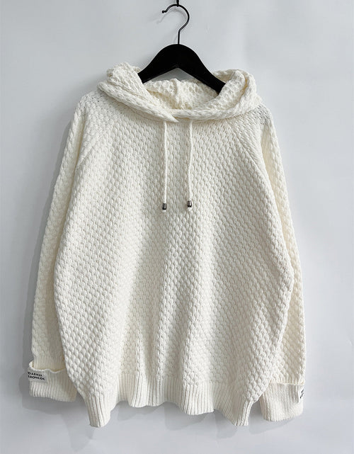 Load image into Gallery viewer, Drawstring Long Sleeve  Hooded Sweater
